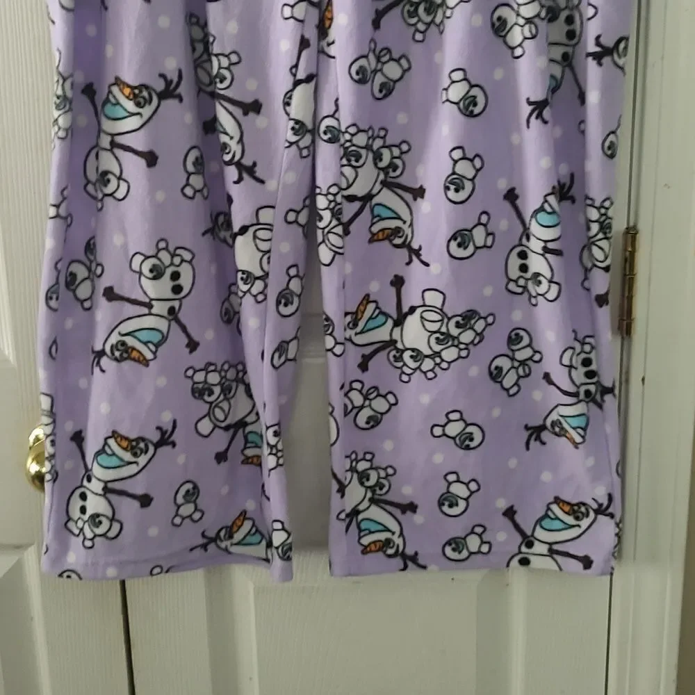 Olaf  Disney super soft fleece pj pajama bottom pants  Sz XL - Picture 2 of 6